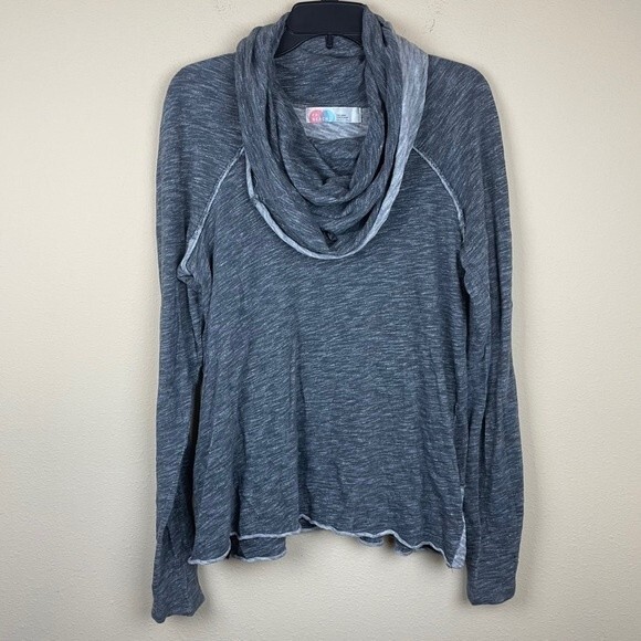 Free People FP Beach Cocoon Cowl Pullover Charcoal one body size S - Picture 2 of 6